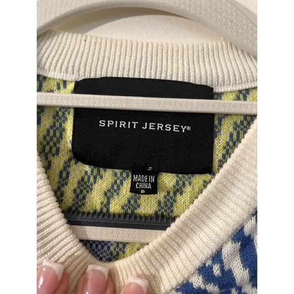 Spirit Jersey New York Graphic Sweatshirt Animal Print Small - Picture 3 of 3